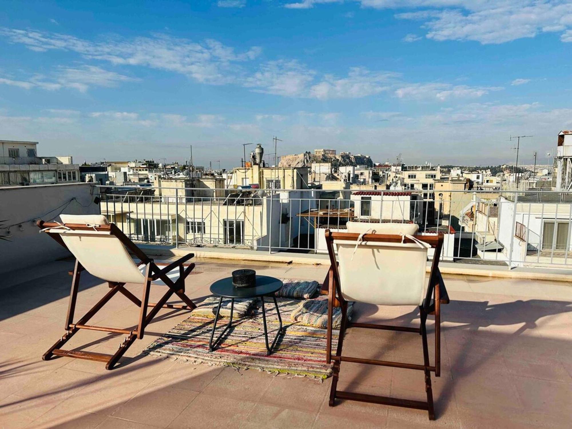 200Mbps Wifi - Penthouse With Acropolis View Leilighet Athen Eksteriør bilde