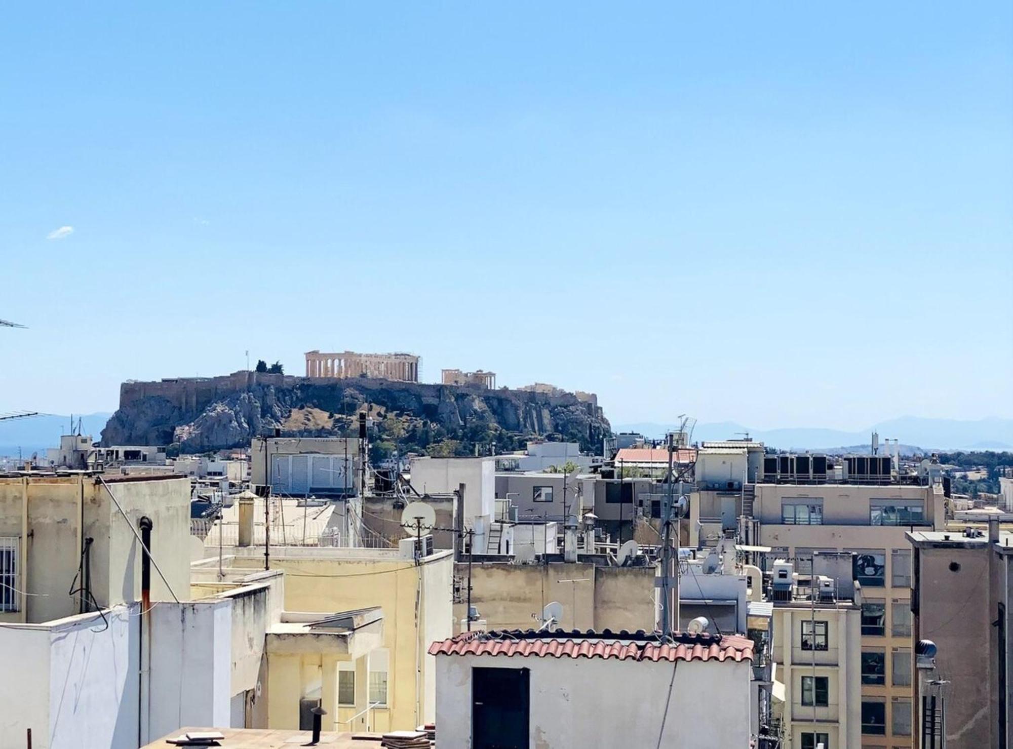 200Mbps Wifi - Penthouse With Acropolis View Leilighet Athen Eksteriør bilde