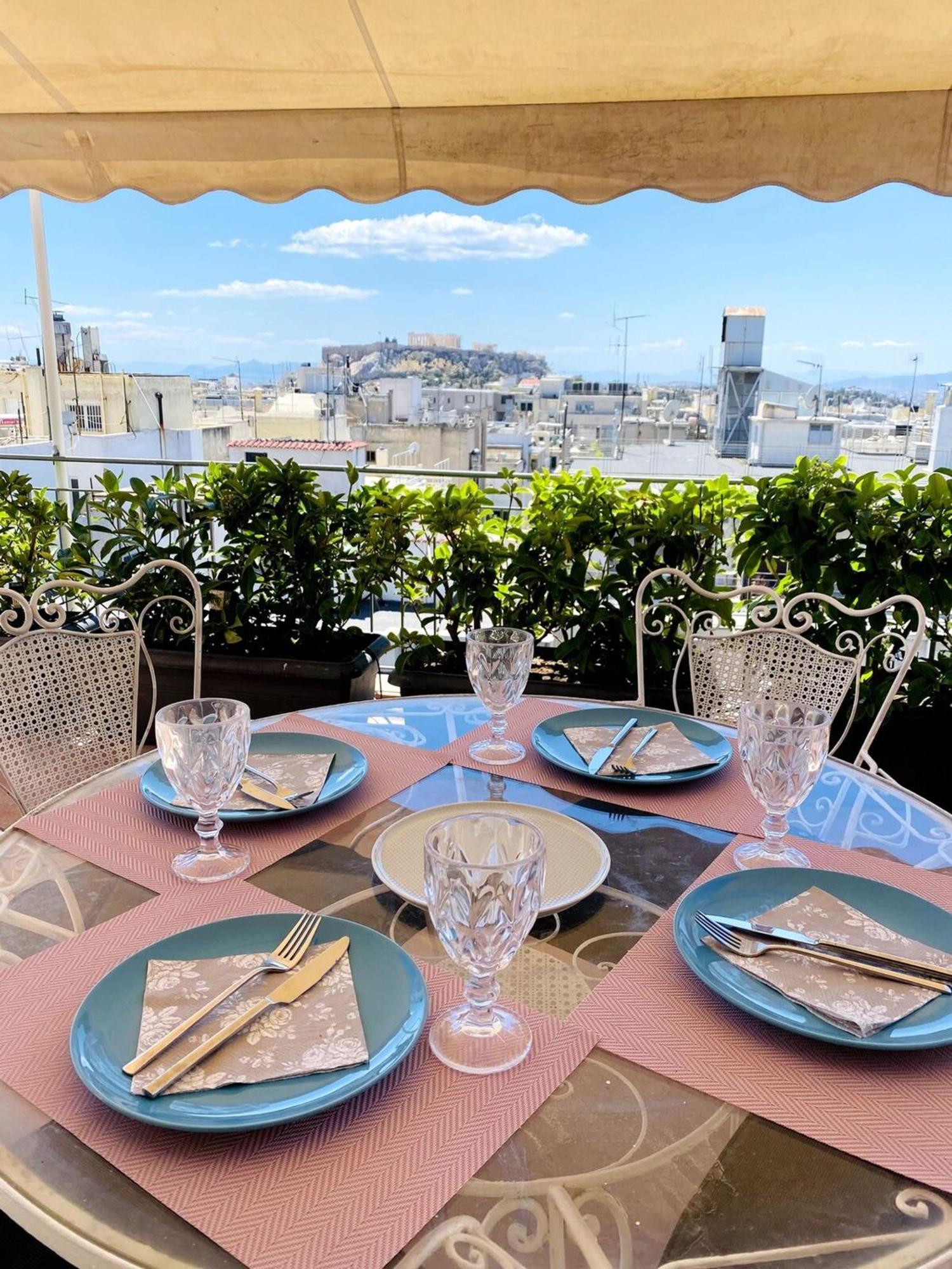 200Mbps Wifi - Penthouse With Acropolis View Leilighet Athen Eksteriør bilde