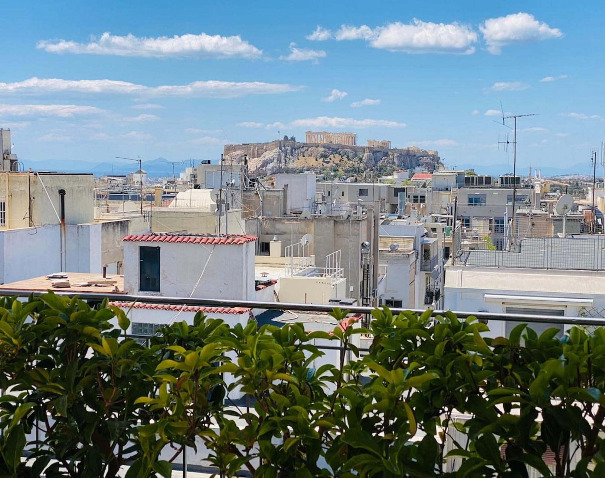 200Mbps Wifi - Penthouse With Acropolis View Leilighet Athen Eksteriør bilde